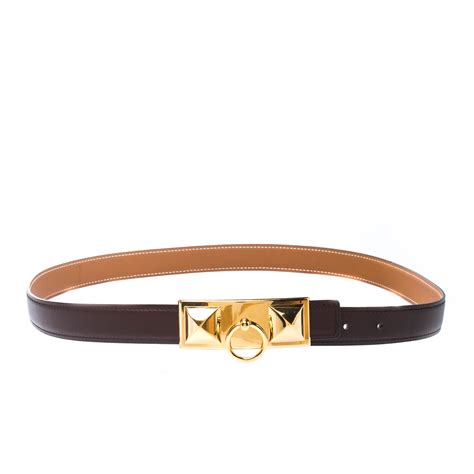 hermes brown belts women